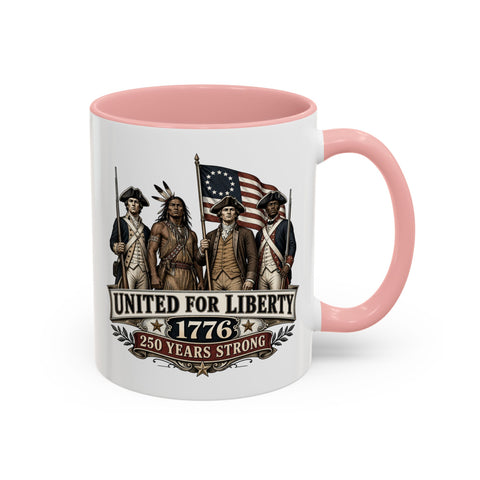 United for Liberty 1776 Coffee Mug — Revolutionary War Patriot Tribute