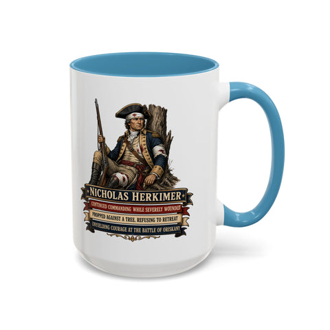 Nicholas Herkimer Historical Coffee Mug — Revolutionary War Patriot Tribute