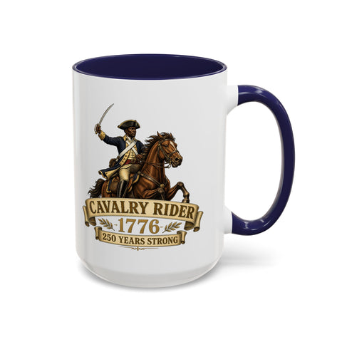 Cavalry Rider (Brown Horse) 1776 Mug – Patriotic 250th Anniversary Coffee Mug