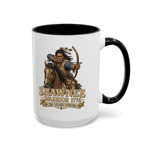 Shawnee Warrior Coffee Mug – Mounted Warrior Shooting A Bow