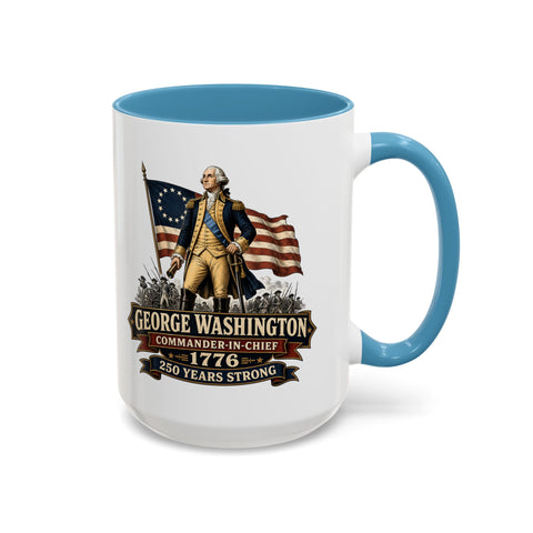 George Washington 1776 Mug – Patriotic 250th Anniversary Coffee Mug - Laugh Suppy