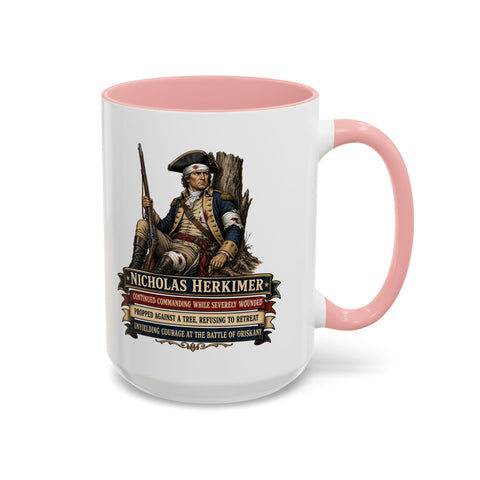 Nicholas Herkimer Historical Coffee Mug — Revolutionary War Patriot Tribute