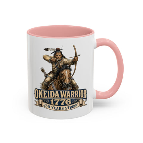 Oneida Warrior Coffee Mug — 1776 Mounted Warrior Shooting A Bow