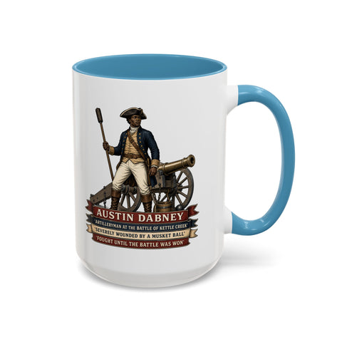 Austin Dabney Battle of Kettle Creek  —  Revolutionary War Coffee Mug