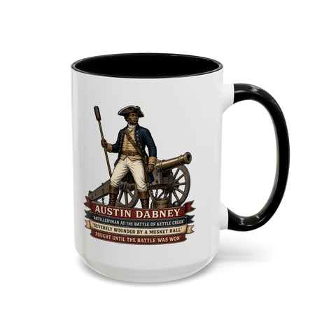 Austin Dabney Battle of Kettle Creek  —  Revolutionary War Coffee Mug