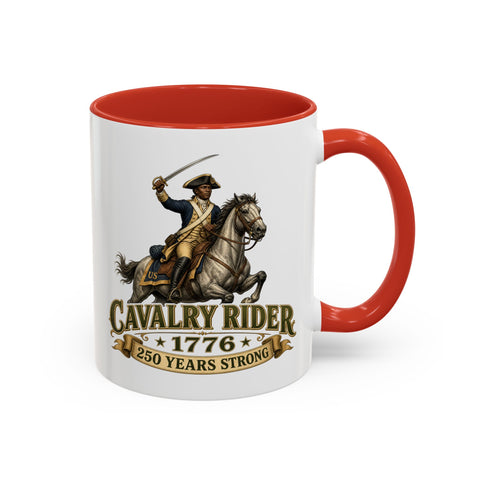 Cavalry Rider (White Horse) 1776 Mug – Patriotic 250th Anniversary Coffee Mug