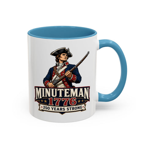 Minuteman 1776 Mug – Patriotic 250th Anniversary Coffee Mug - Laugh Suppy