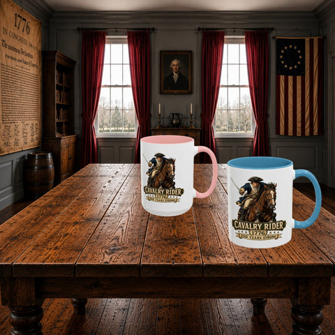Cavalry Rider (Brown Horse) 1776 Mug – 250th Anniversary Edition - Laugh Suppy